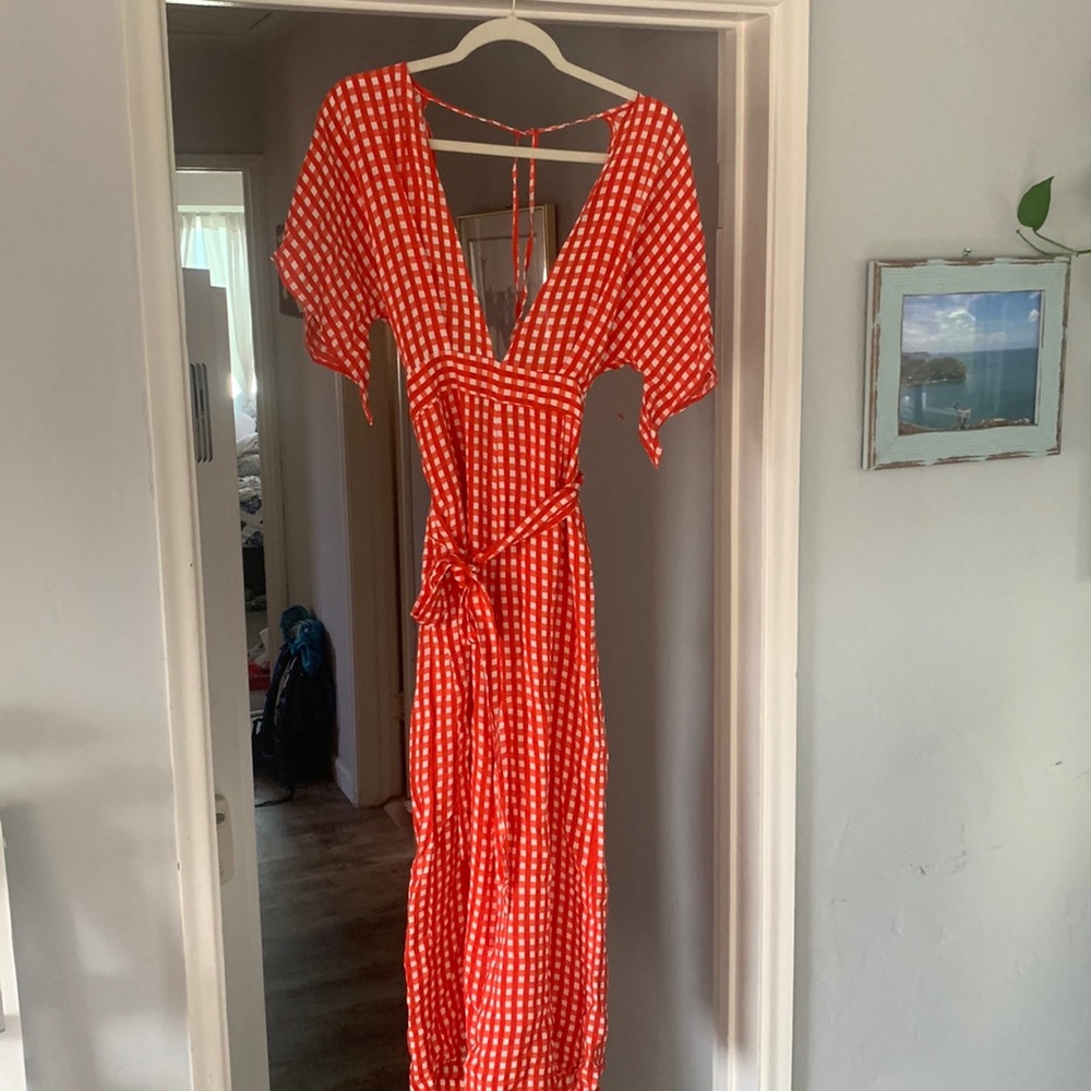 Faithful the Brand plunging pant jumpsuit